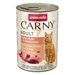 ANIMONDA Carny Adult Cat kurczak, indyk, kacze serca 400g
